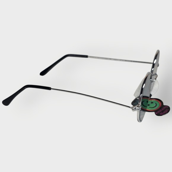 NEW 90s ROUND MONEY $ Hologram Sunglasses, Unworn Original Vintage Glasses - Picture 3 of 6